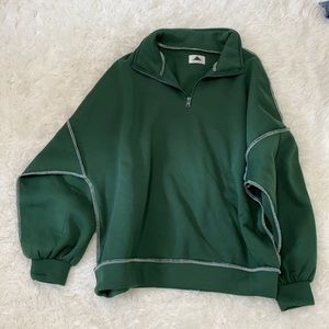 Oversized quarter zip